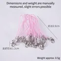 Accessorio cinturino rosa per telefono con chiusura a moschettone argento da 6,5 cm - Cinghie Rosa Per Cellulare - 1 Dozzina (100 Cinghie)