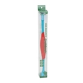 360-degree dual-head pet toothbrush in blue and red for dog oral hygiene - Blue