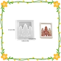 Christmas gingerbread man and tree silicone mold with detailed size dimensions - Wind Lantern Gingerbread Man Wall-D