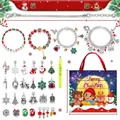 Detailed size chart for Christmas DIY bracelet set with beads and holiday pendants - Style 2-Red Gift Bag