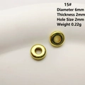 Golden 6mm snowflake alloy spacer beads for jewelry making and DIY bracelet crafts - 15# (Bright Ring Spacer)