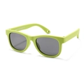 Lime green matte silicone sunglasses for toddlers with grey protective lenses - Sea Anemone Green