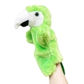 Marionnette à main perroquet vert en peluche douce pour le conte et le jeu créatif - Perroquet Vert