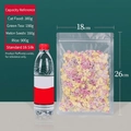 Frosted self-sealing food storage bag 18x26cm with stand-up gusset and zipper seal - Frosted Style / 18x26cm