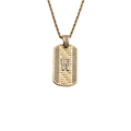 Vue détaillée d'un collier doré avec pendentif lettre W serti de zircons brillants - Pendentif Lettre W-Chaîne 60CM