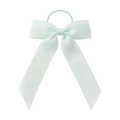 Élastique à cheveux avec nœud en ruban gros-grain vert menthe clair et rubans - Vert menthe