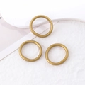 Set di tre bracciali rigidi in oro opaco con glitter per donna stile minimalista - Set di 3 anelli accessori oro opaco (50001 (Anello))