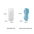 Silicone mold for handshake shaped vases and DIY plaster art crafts with dimensions - Hand-holding Vase Candle Mold