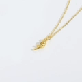 Minimalist gold necklace with abstract hand pendant on white background for women - Gold Abstract Hand (XL3403-3)