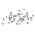 Perles à écraser 2,5mm trou 1,2mm (50 pcs/sachet) / Acier