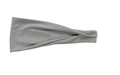 Elastic gray fitness headband for running and sweat absorption in a soft fabric - Light Gray