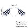 Cerchietto con orecchie da dalmata a pois neri, dimensioni 33 cm di larghezza e 14 cm di altezza - Orecchie di Cane Maculato (Solo cerchietto)
