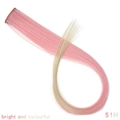 Pink and light blonde gradient clip-in hair extension made of premium synthetic fiber - Pink Gold Gradient (51H)