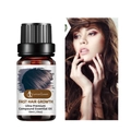LurnaoQueen 10ml hair growth essential oil featuring a side-by-side product and model display - Hair Thickening Compound Essential Oil