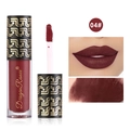 Matte liquid lipstick in shade 04 deep berry with lip and arm swatch showcase - No.4 Vampire Red