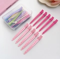 Pink and multicolored hair clips set for volume and styling with storage box - 5 Pink + 5 Rose Red (Boxed + Certificate)