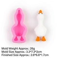 Stampo in silicone rosa a forma di anatra per cioccolato fai-da-te e decorazioni torte - Taglia Piccola (B635) / Rosa