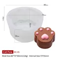 Moule silicone patte de chat MC-05 80x75x50mm pour bougies parfumées DIY - Patte de Chat Unique