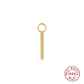 Minimalistischer Stabanhänger aus 925er Sterlingsilber mit edler Goldbeschichtung - Gold Minimalistischer Stab (#19)