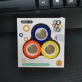 Magnetic fingertip rings in blue, yellow and orange colors for stress relief - Mixed Colors (Orange+Yellow+Blue) 3pcs Boxed