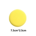 Professional high-density yellow pottery sponge with 7.5cm diameter for clay sculpting - 2-Piece Yellow Round Absorbent Sponges