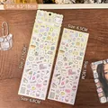 Cute bear stickers in pastel purple and yellow colors for DIY journal decoration - Full of Cute Energy