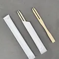 Disposable heart-shaped bamboo fruit picks in individual paper bags, set of 500 - Individual Paper Wrapped / 500 Bags