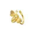 Clip per orecchio a forma di ape vintage in oro 18k con ali dettagliate e design a C - Oro (Pezzo Singolo)