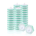 Disposable toilet brush refill kit with green hexagonal sponge heads and plastic clips - 1 Piece / Green Fiber