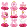 9-piece ballet themed pink paper honeycomb table centerpieces for birthday parties - 9pcs Honeycomb Centerpieces