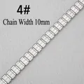 Macro detail of 10mm wide stainless steel DIY link chain with anti-slip mesh texture - Style 4# Chain (10mm Width/Meter)