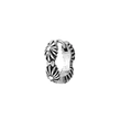 Retro distressed stainless steel hoop earring with vintage cross pattern for men - 6# Cross Pattern Steel Color Single