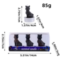 Set di candele profumate gatto nero di Halloween con dimensioni dettagliate e imballaggio - T3-14 Stile Gatto Nero