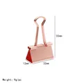 Rose gold binder clip measuring 55mm by 32mm weighing 9g for stationery use - 32mm (Rose Gold)