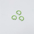 Three bright green 8mm open jump rings for DIY jewelry making and handmade accessories - Light Green