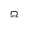Antiek bronzen D-ring gesp met schroef voor handtastas en lederen doe-het-zelf handwerk - Binnendiameter 14mm / Antiek messing hardware