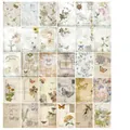 30 sheets of vintage butterfly and floral scrapbook paper in a 140x200mm format - Fantasy Butterfly 30 Sheets