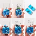 Bouteille de dérive fluide créative avec navire flottant et étoiles scintillantes - Aimant de Réfrigérateur Bateau de l'Océan