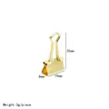 Clip fermafogli dorata da 19mm in metallo con altezza 35mm per ufficio e scuola - 19mm (Oro)