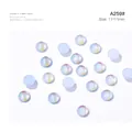 Bunte Aurora Herz Nagelanhänger 11x11mm irisierende Harzperlen für Nail Art Dekorationen - A259 Rundform Aurora / 11*11mm (Einzelstück)