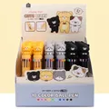 Cat themed 10-color retractable ballpoint pen in 0.7mm tip with retail display box - 6884 Cat's Diary 10-Color Pen