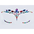 Rainbow crystal face jewels sticker FG010 for kids party makeup decoration - FG4010R