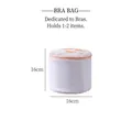 Cylindrical mesh bra laundry bag with orange fruit pattern, sized 16x16cm for machine wash - Tulip Cylindrical Bra Bag 16*16cm