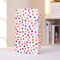 Eco-friendly kraft paper gift bag with colorful polka dots for parties and snacks - Colorful Polka Dots / 24x13x8cm
