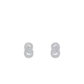 Elegante S925 Sterling Silber geometrische Ohrstecker mit Mikro-Zirkonia-Besatz - 925er Silber