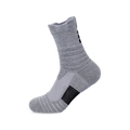 Grey professional athletic mid-calf sports socks with arch support and breathable mesh - LM001 Mid Tube Grey