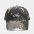 Cappellino da baseball camouflage lavato con schizzi di vernice e ricamo Dorte - Regolabile / Mimetico Splatter (4#)