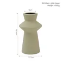 Modern Nordic light green ceramic vase in layered geometric design model BZ009A - BZ009A-Light Green Ceramic Vase