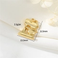 14K gold plated mixer pendant DIY jewelry accessory with 21.5mm height dimension - Kitchen Mixer