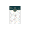 Self-adhesive floral butterfly embossed nail art stickers TS-1344 thin design for DIY manicure - Flower & Butterfly - 3D Relief